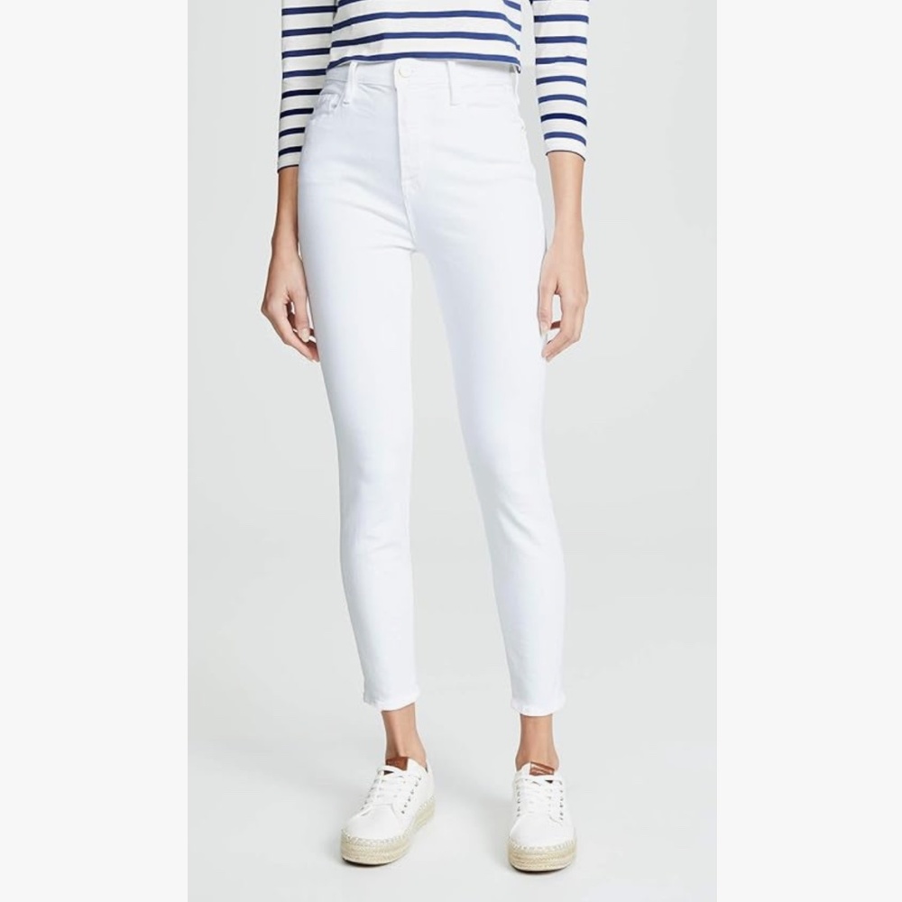 NWT FRAME Women's Ali High Rise White Cigarette Jeans, 28
